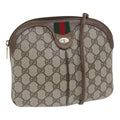 GUCCI GG Supreme Web Sherry Line Shoulder Bag PVC Beige 904 02 047 yk14807