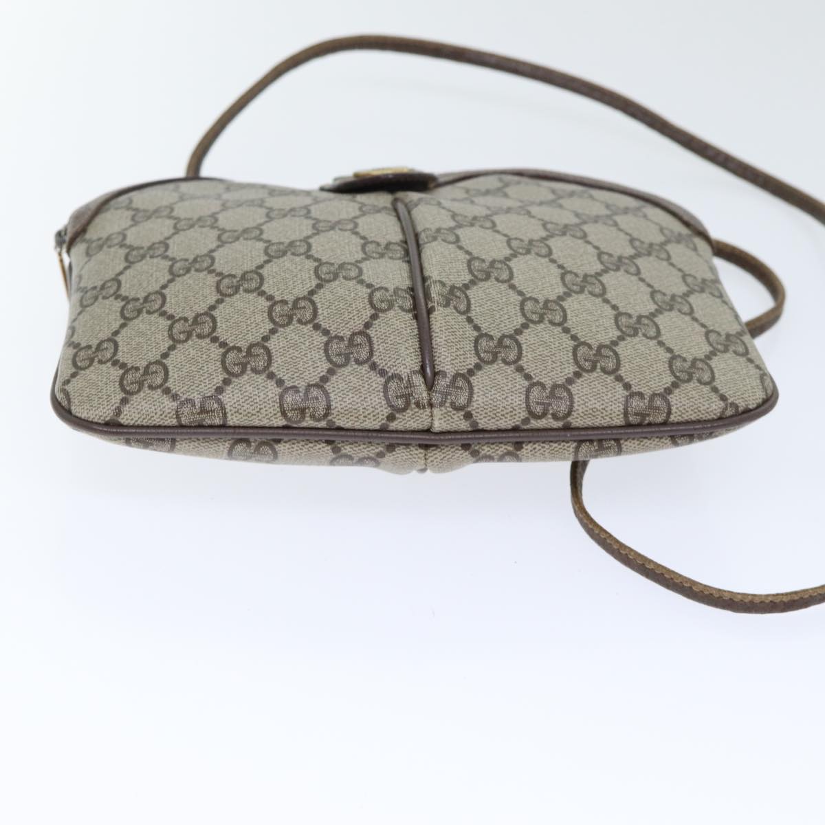 GUCCI GG Supreme Web Sherry Line Shoulder Bag PVC Beige 904 02 047 yk14807