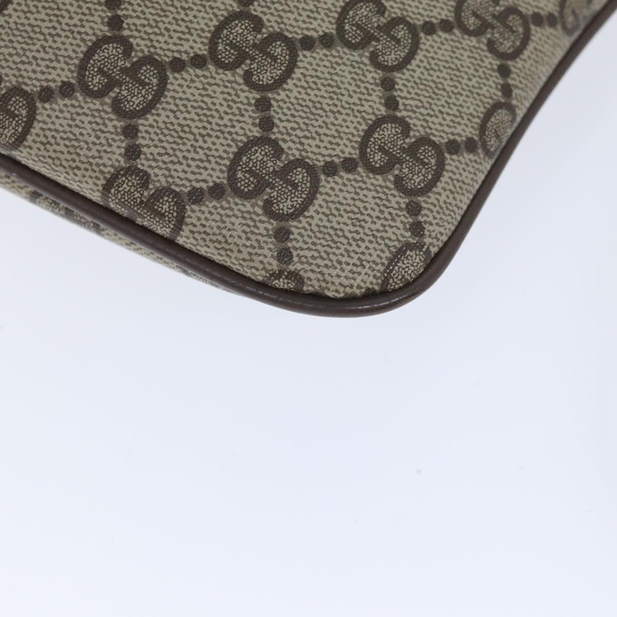 GUCCI GG Supreme Web Sherry Line Shoulder Bag PVC Beige 904 02 047 yk14807