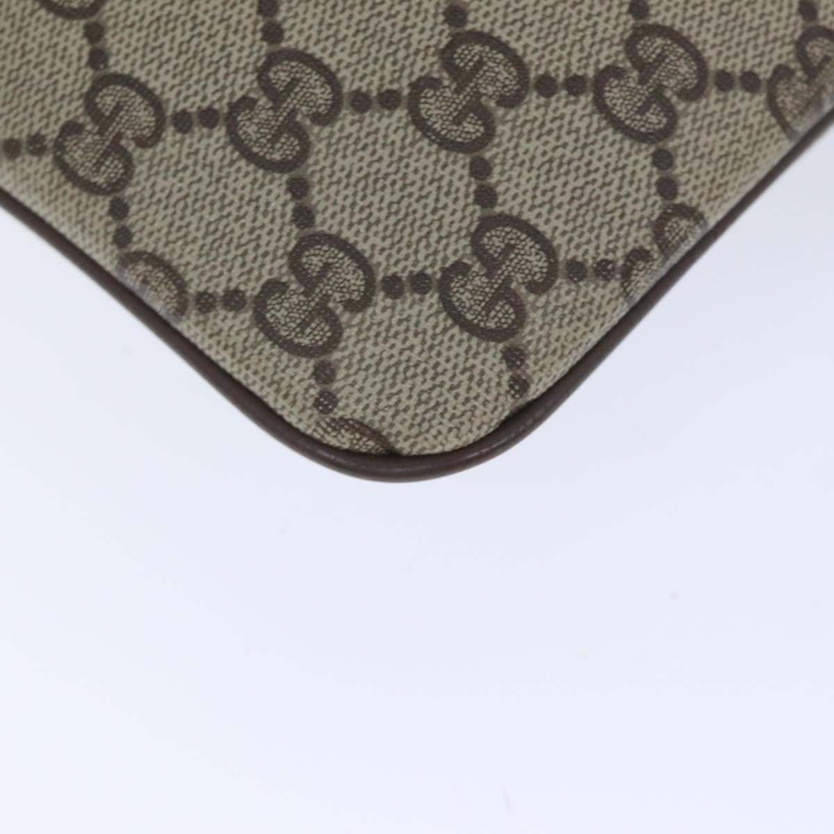GUCCI GG Supreme Web Sherry Line Shoulder Bag PVC Beige 904 02 047 yk14807