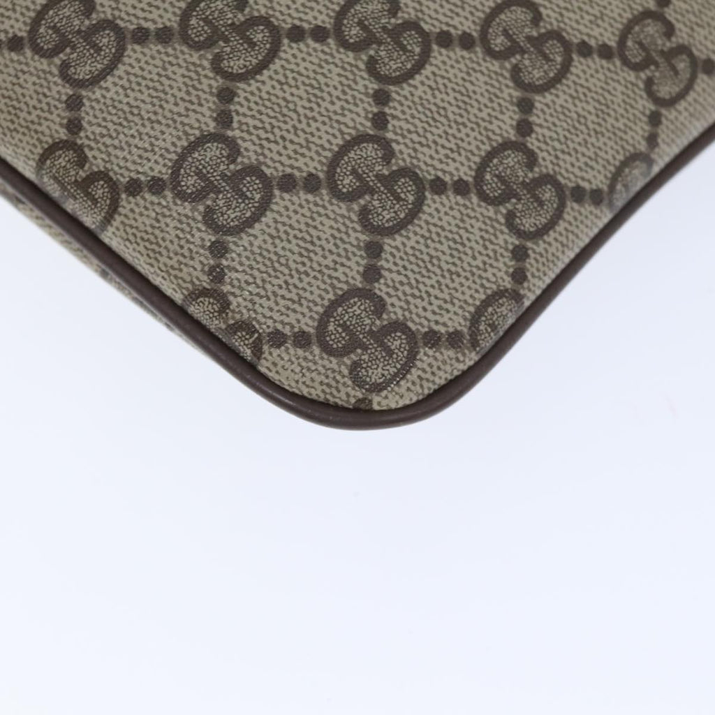 GUCCI GG Supreme Web Sherry Line Shoulder Bag PVC Beige 904 02 047 yk14807