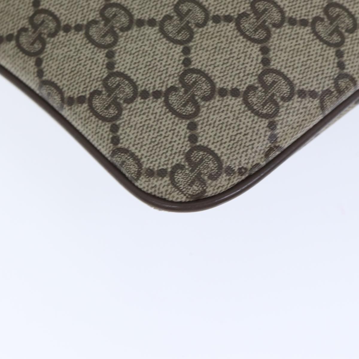 GUCCI GG Supreme Web Sherry Line Shoulder Bag PVC Beige 904 02 047 yk14807