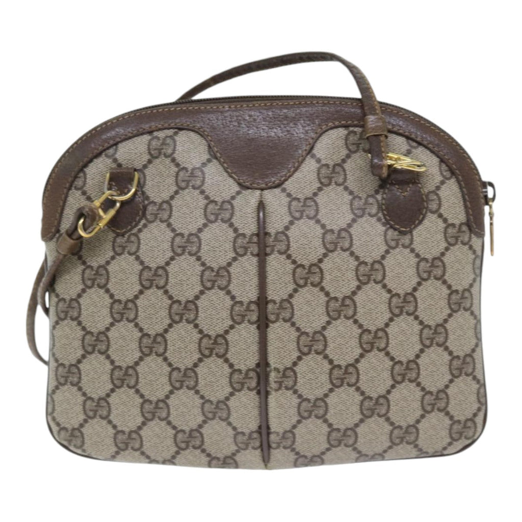 GUCCI GG Supreme Web Sherry Line Shoulder Bag PVC Beige 904 02 047 yk14807