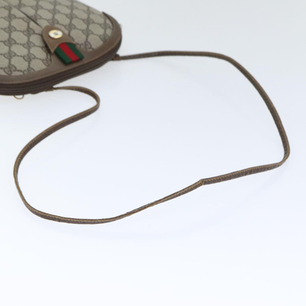 GUCCI GG Supreme Web Sherry Line Shoulder Bag PVC Beige 904 02 047 yk14807
