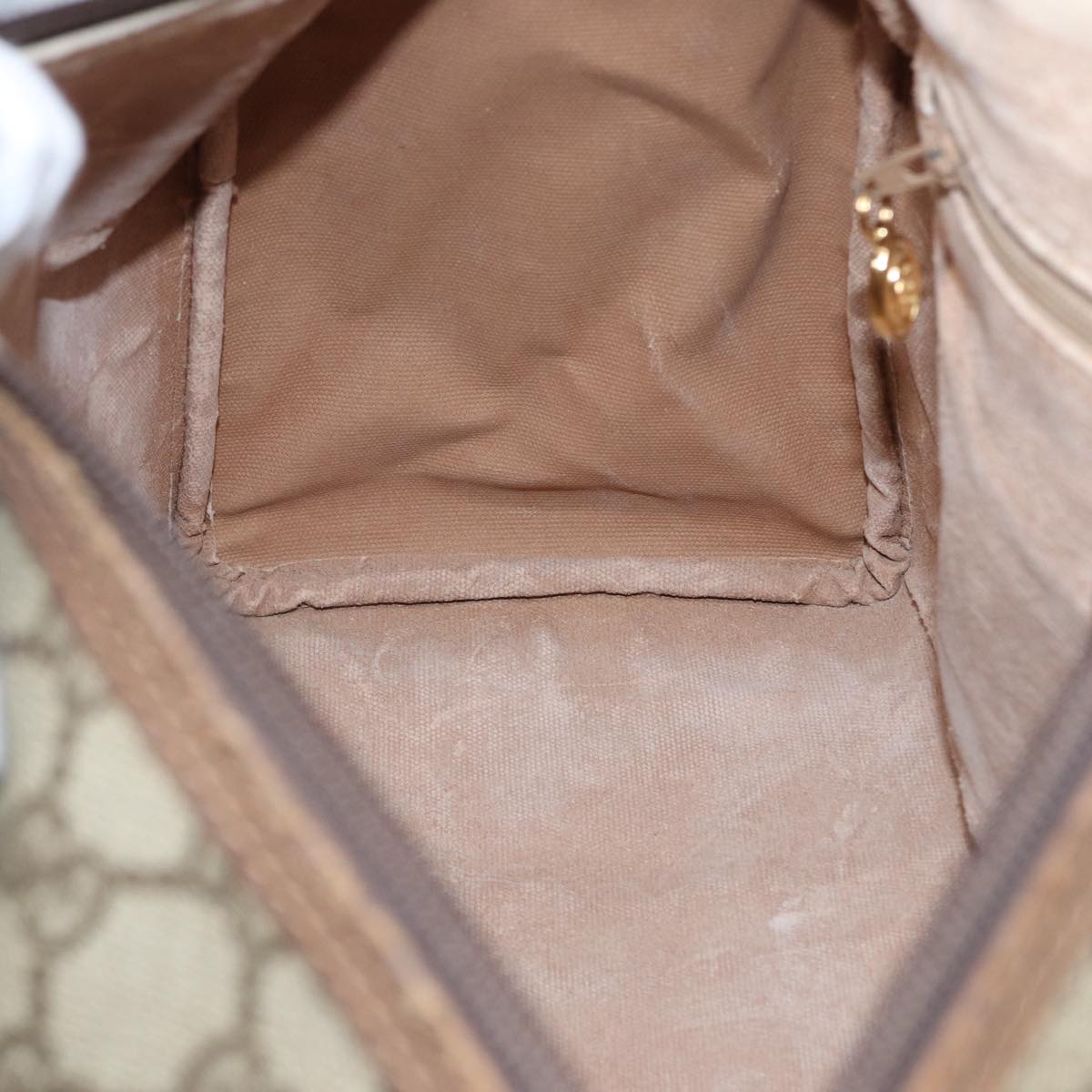 GUCCI GG Supreme Boston Bag PVC Leather Beige Gold 002 39 6842 yk14835