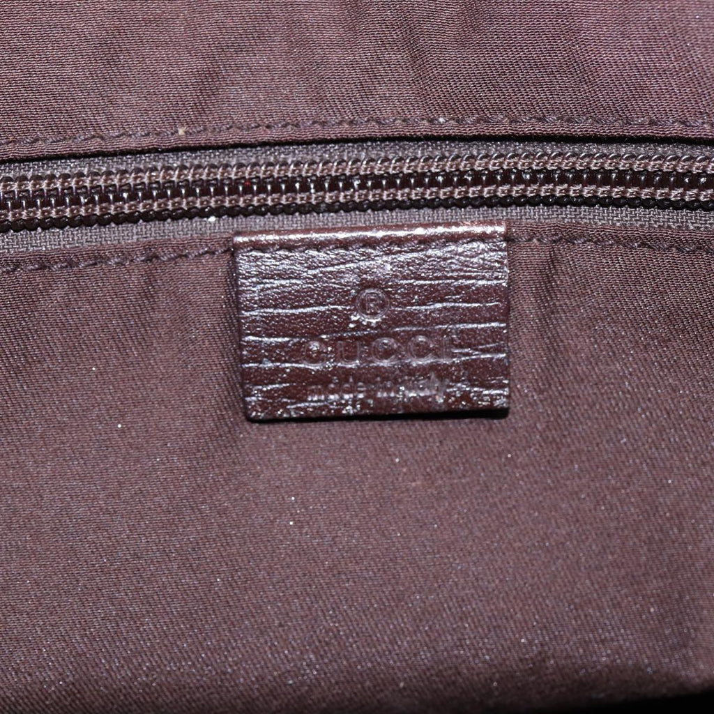 GUCCI GG Supreme Hand Bag PVC Leather Beige Silver 141976 yk14836