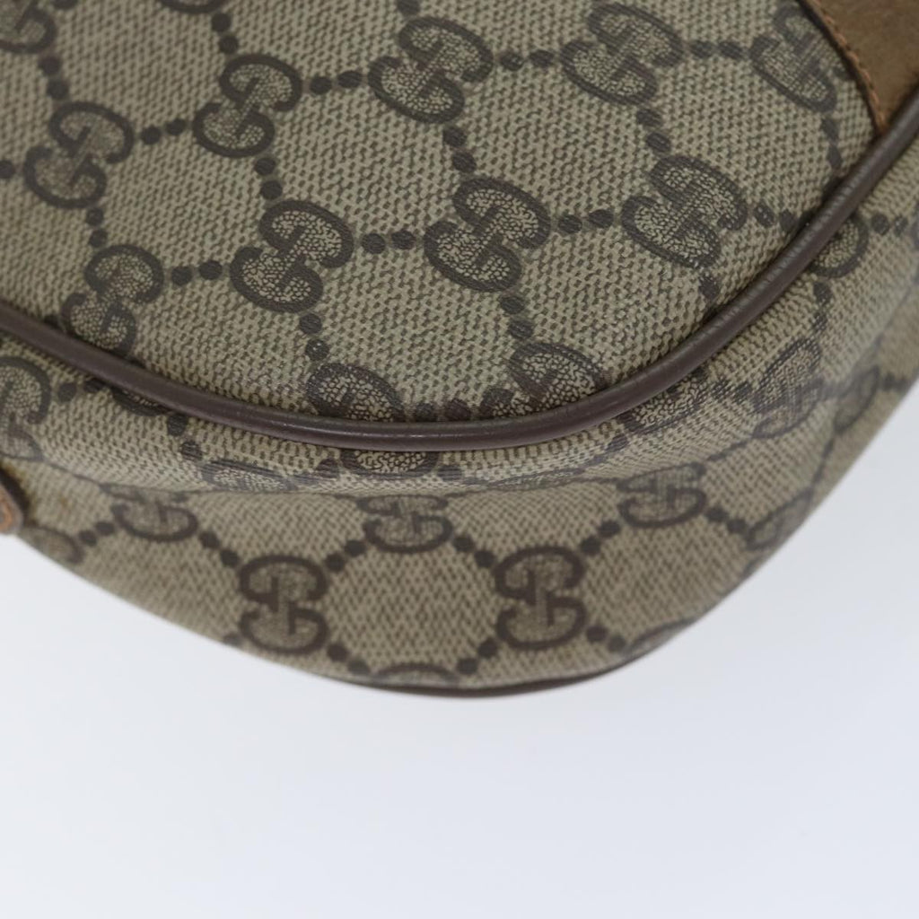 GUCCI GG Supreme Web Sherry Line Clutch Bag PVC Beige Red 89 01 034 yk14837