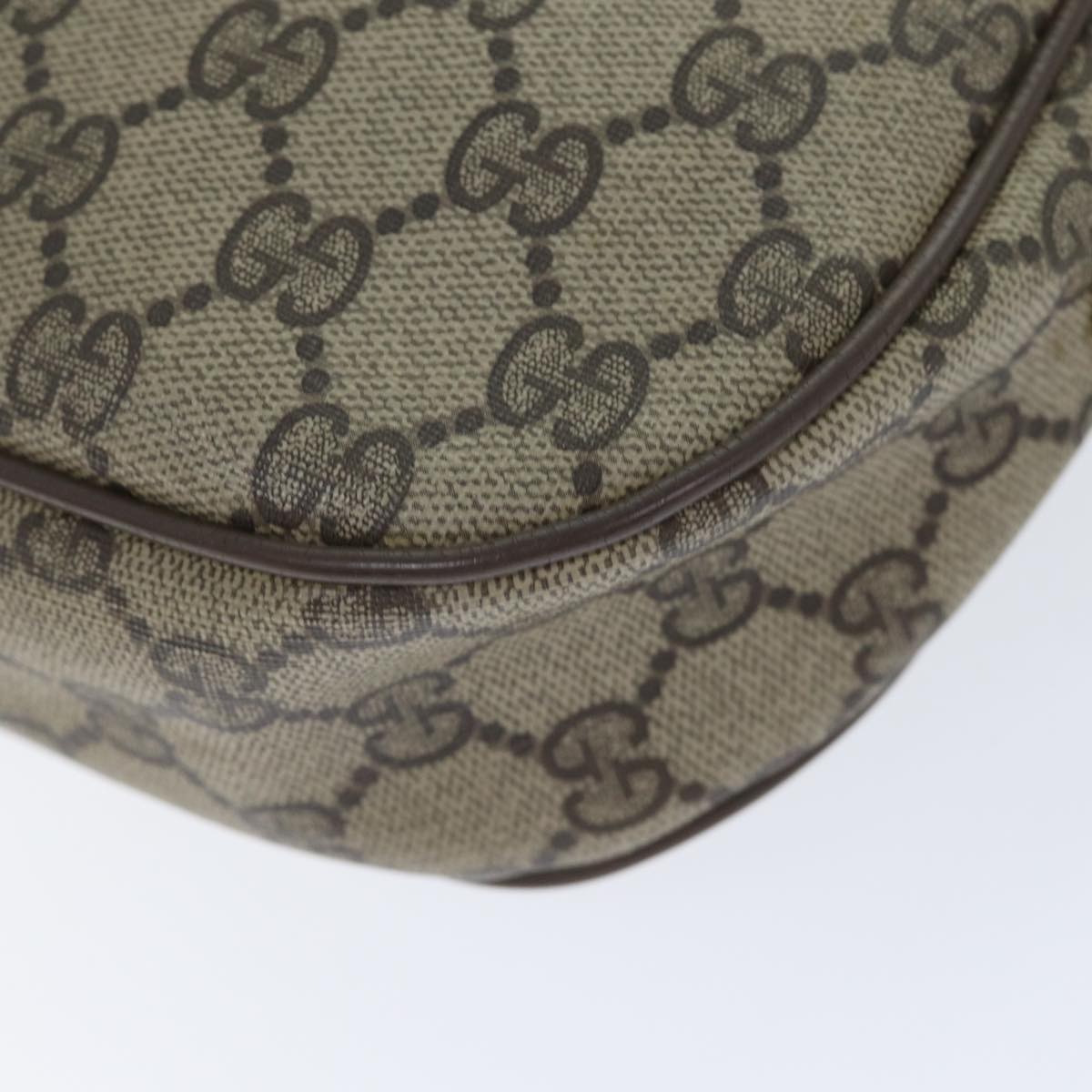 GUCCI GG Supreme Web Sherry Line Clutch Bag PVC Beige Red 89 01 034 yk14837