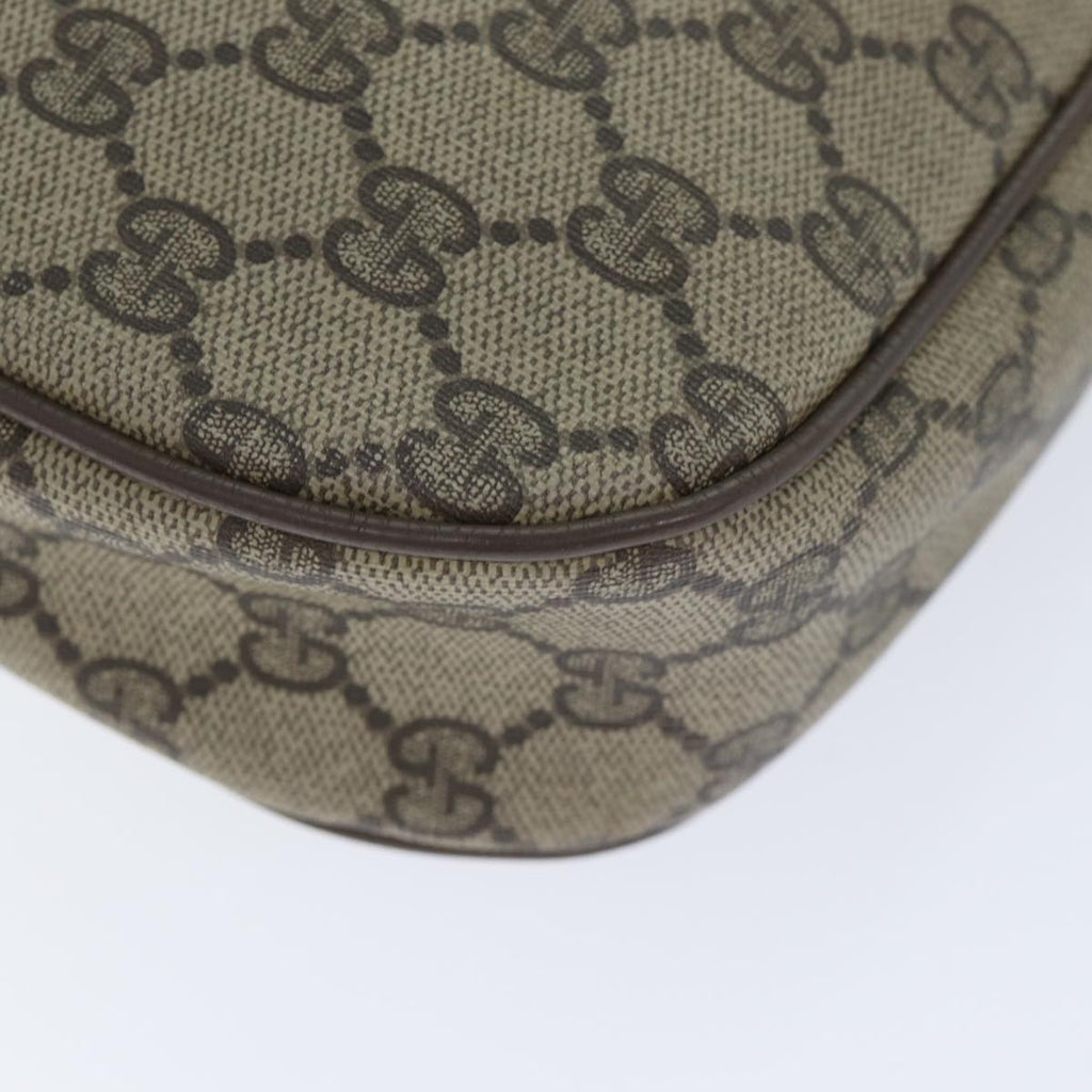 GUCCI GG Supreme Web Sherry Line Clutch Bag PVC Beige Red 89 01 034 yk14837