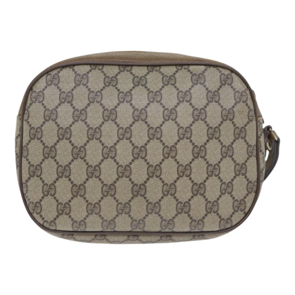 GUCCI GG Supreme Web Sherry Line Clutch Bag PVC Beige Red 89 01 034 yk14837