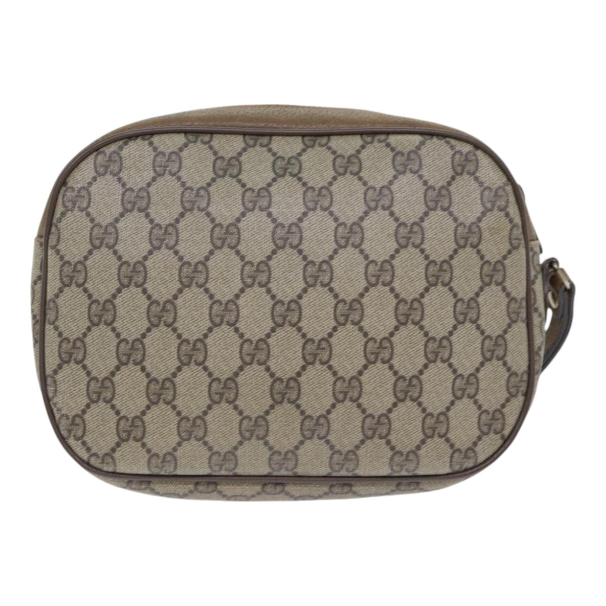 GUCCI GG Supreme Web Sherry Line Clutch Bag PVC Beige Red 89 01 034 yk14837