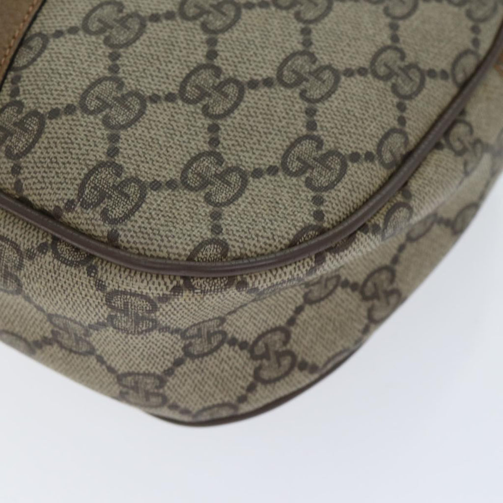 GUCCI GG Supreme Web Sherry Line Clutch Bag PVC Beige Red 89 01 034 yk14837