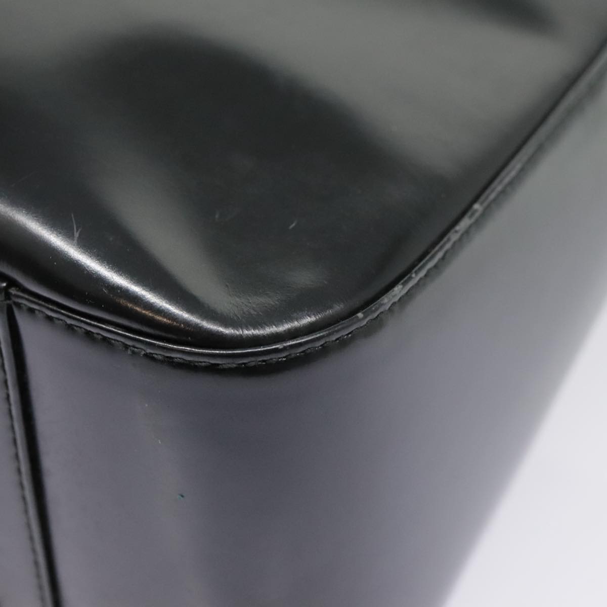 GUCCI Hand Bag Patent leather Black Silver 000 1013 0504 yk14877