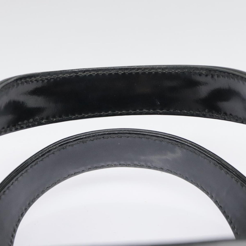 GUCCI Hand Bag Patent leather Black Silver 000 1013 0504 yk14877