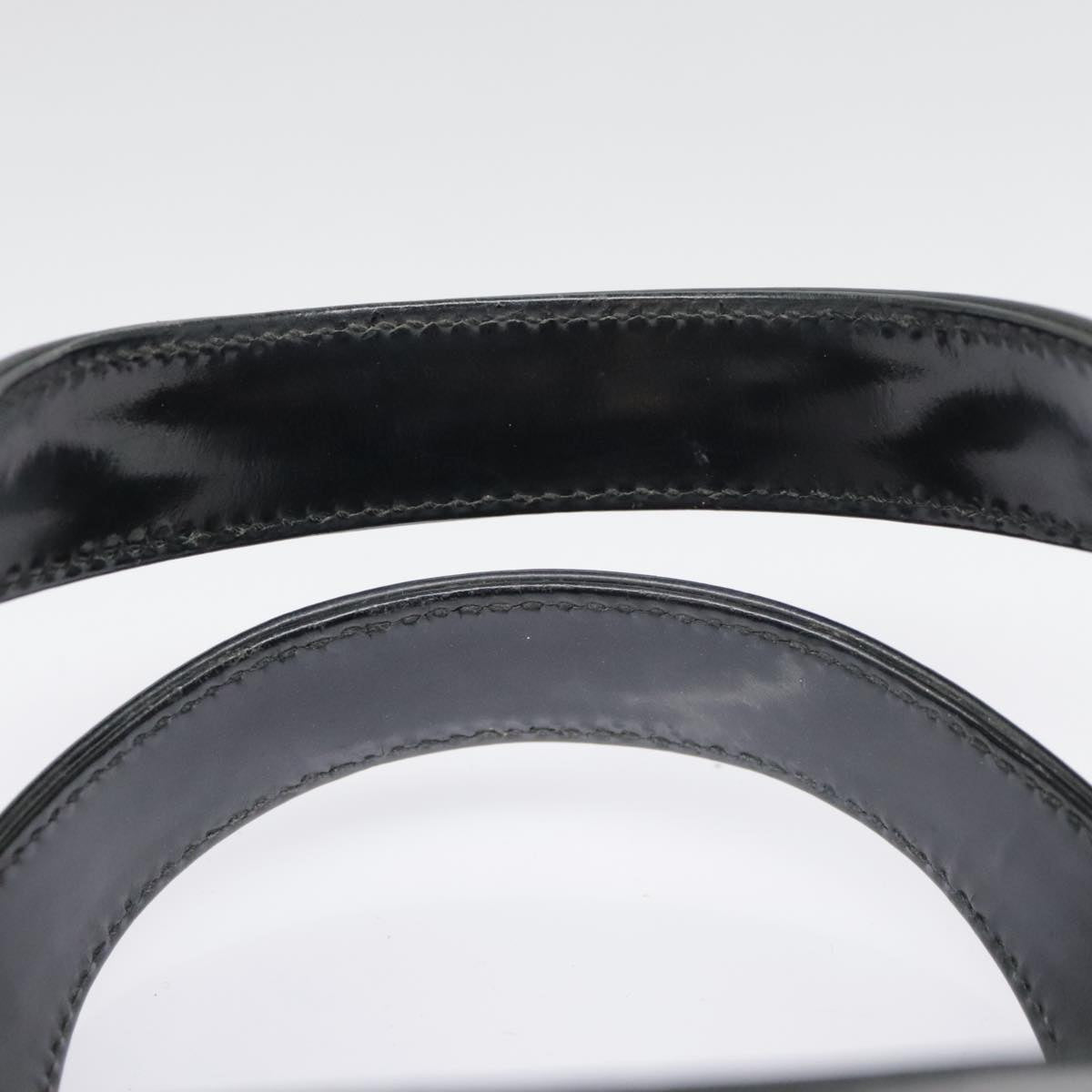 GUCCI Hand Bag Patent leather Black Silver 000 1013 0504 yk14877