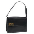 GUCCI Shoulder Bag Leather Gold Black 001 1274 1910 yk14895