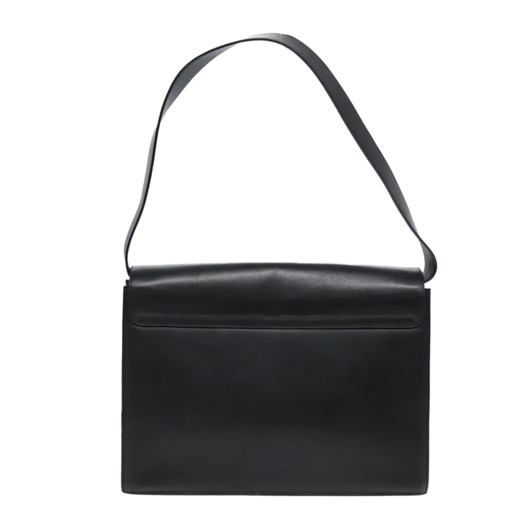 GUCCI Shoulder Bag Leather Gold Black 001 1274 1910 yk14895