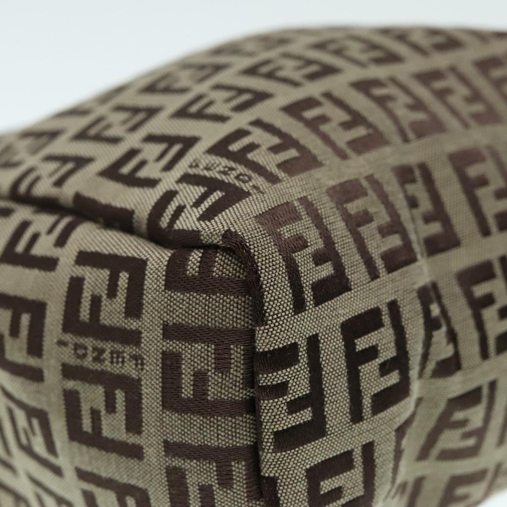 FENDI Zucchino Canvas Hand Bag Beige yk14935
