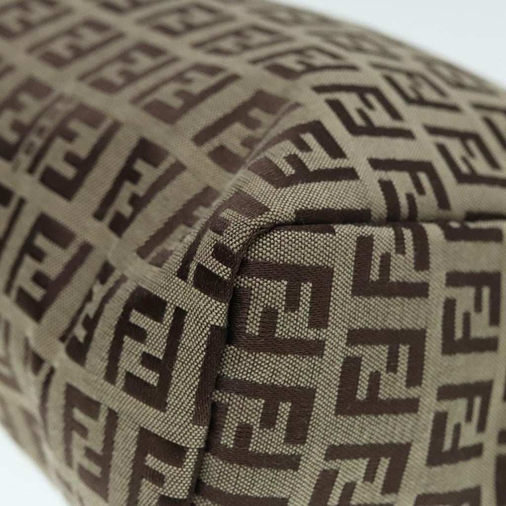 FENDI Zucchino Canvas Hand Bag Beige yk14935
