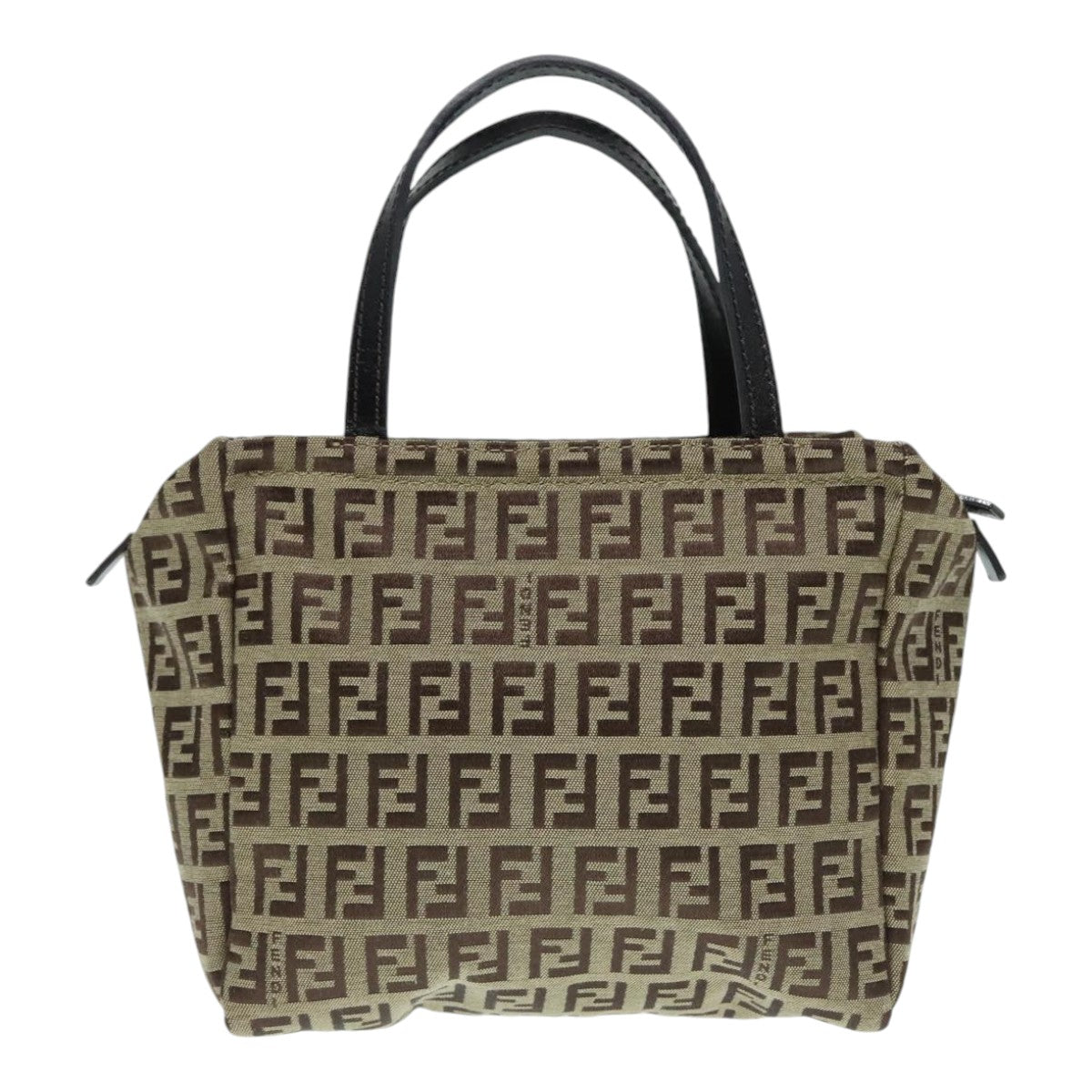 FENDI Zucchino Canvas Hand Bag Beige yk14935