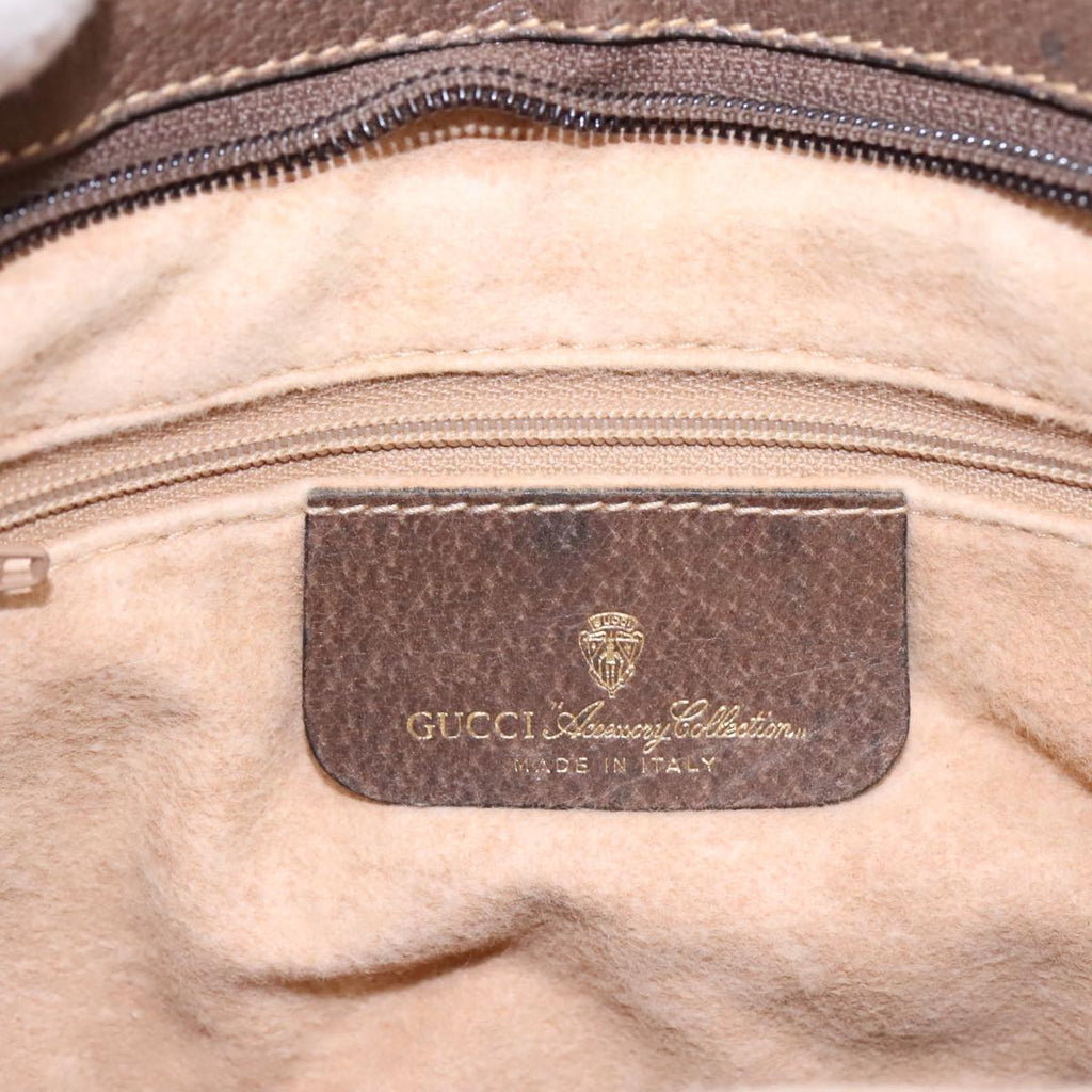 GUCCI GG Supreme Web Sherry Line Shoulder Bag PVC Beige 904 02 035 yk14942