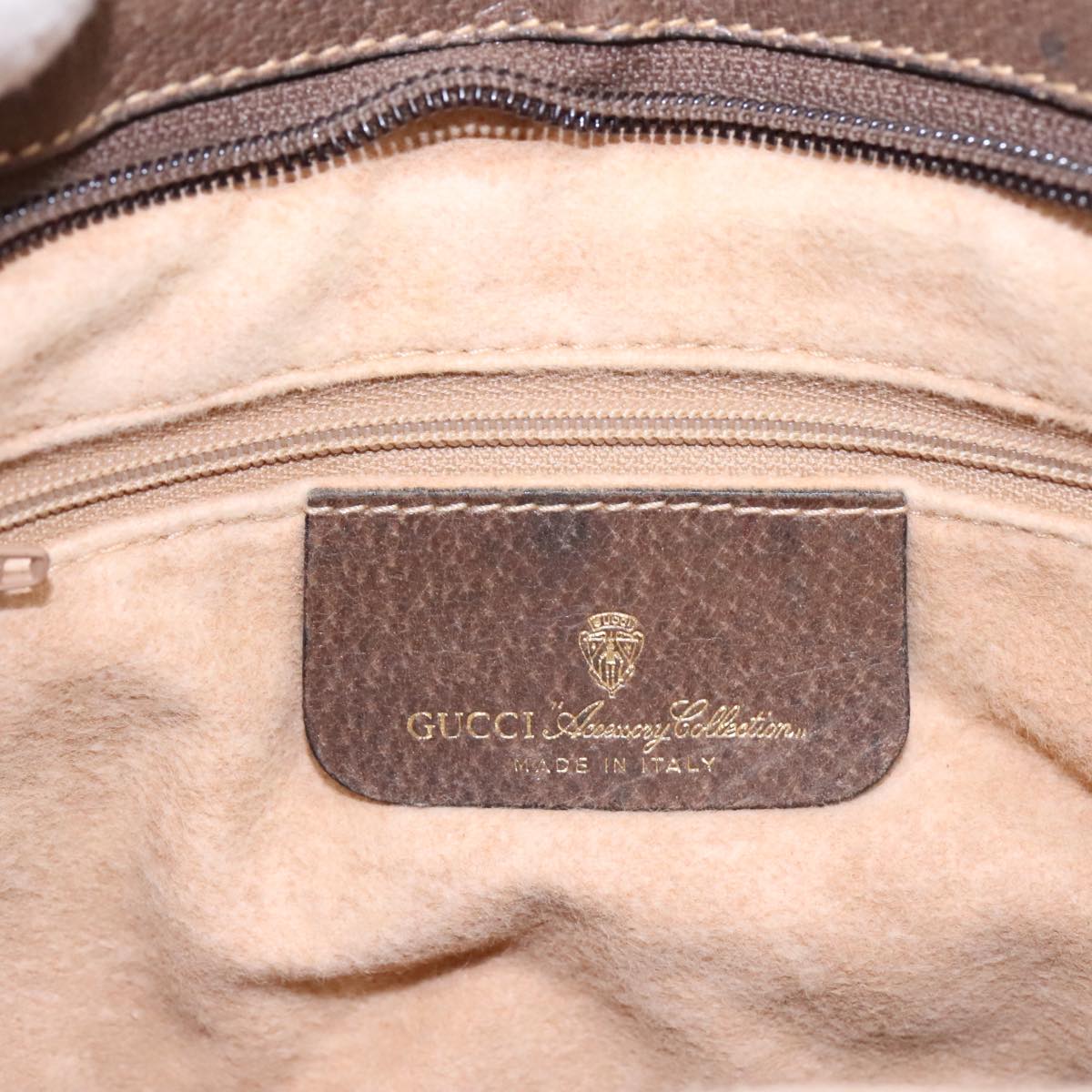 GUCCI GG Supreme Web Sherry Line Shoulder Bag PVC Beige 904 02 035 yk14942