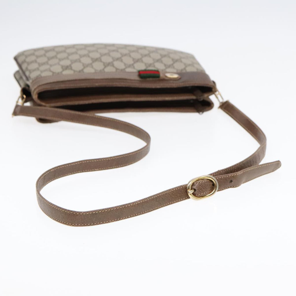 GUCCI GG Supreme Web Sherry Line Shoulder Bag PVC Beige 904 02 035 yk14942