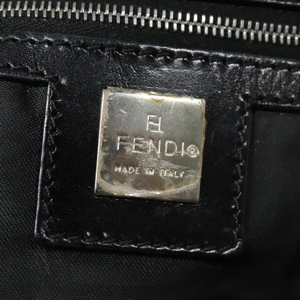 FENDI Zucca Canvas Tote Bag Silver Black yk15009