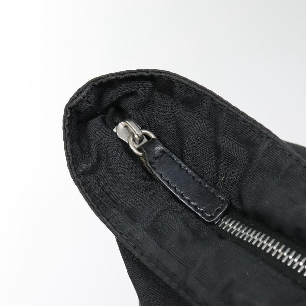 FENDI Zucca Canvas Tote Bag Silver Black yk15009