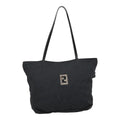 FENDI Zucca Canvas Tote Bag Silver Black yk15009