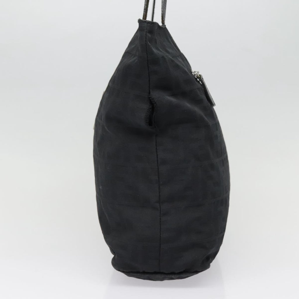 FENDI Zucca Canvas Tote Bag Silver Black yk15009
