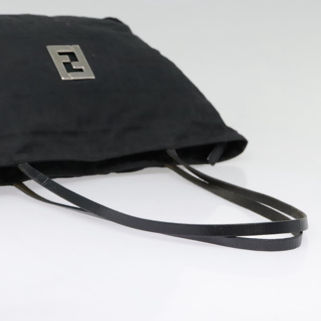 FENDI Zucca Canvas Tote Bag Silver Black yk15009