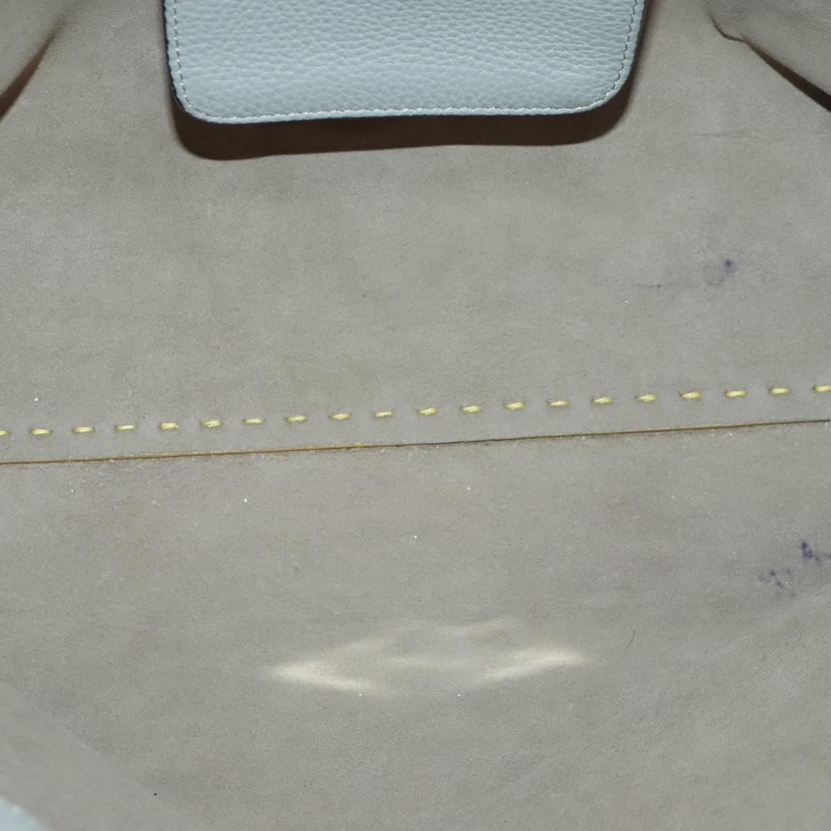 FENDI Celeria Tote Bag Leather Yellow Silver yk15014