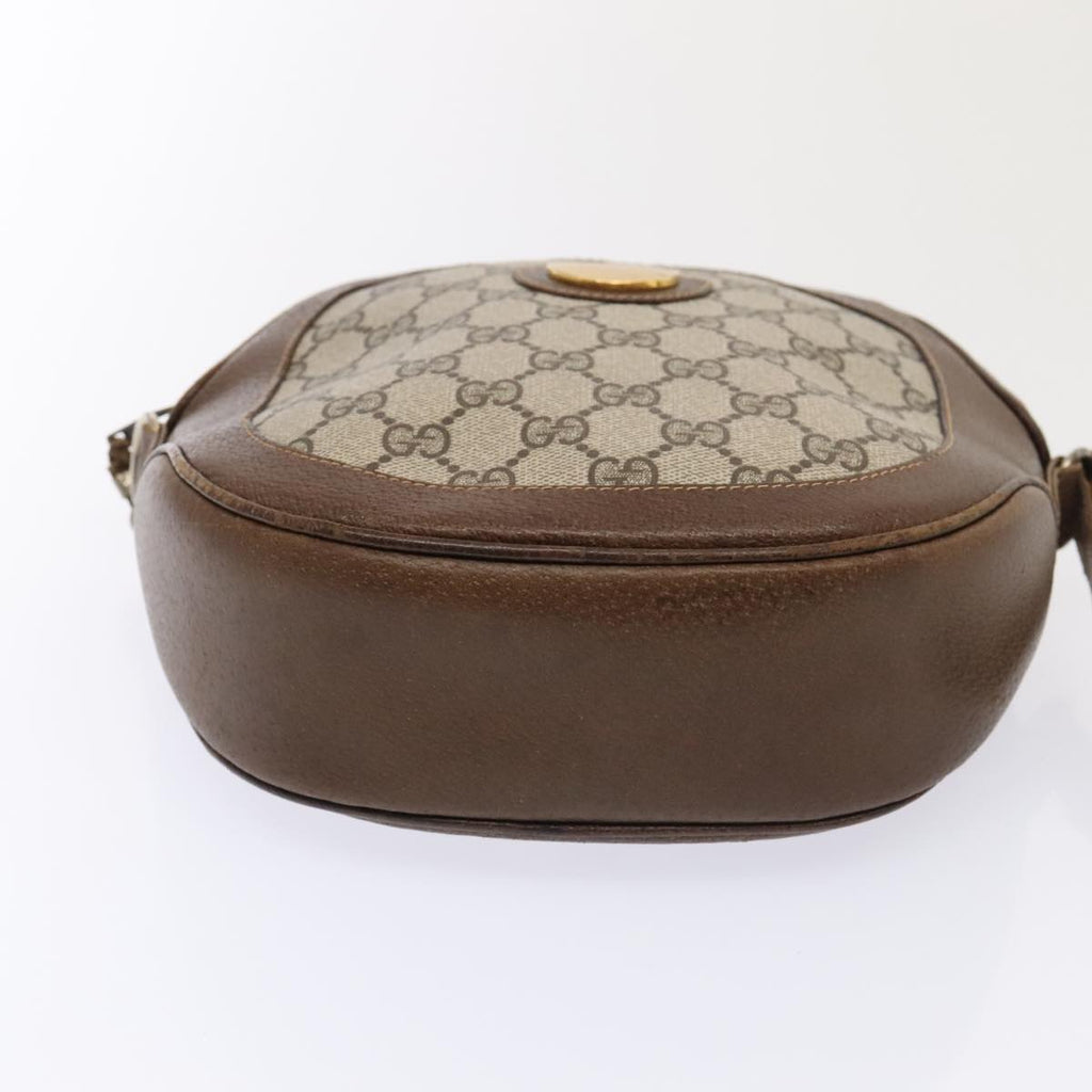 GUCCI GG Supreme Shoulder Bag PVC Leather Beige Gold 001 256 1021 yk15017