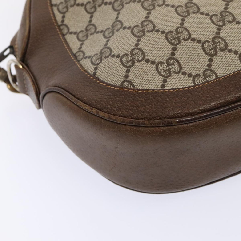 GUCCI GG Supreme Shoulder Bag PVC Leather Beige Gold 001 256 1021 yk15017