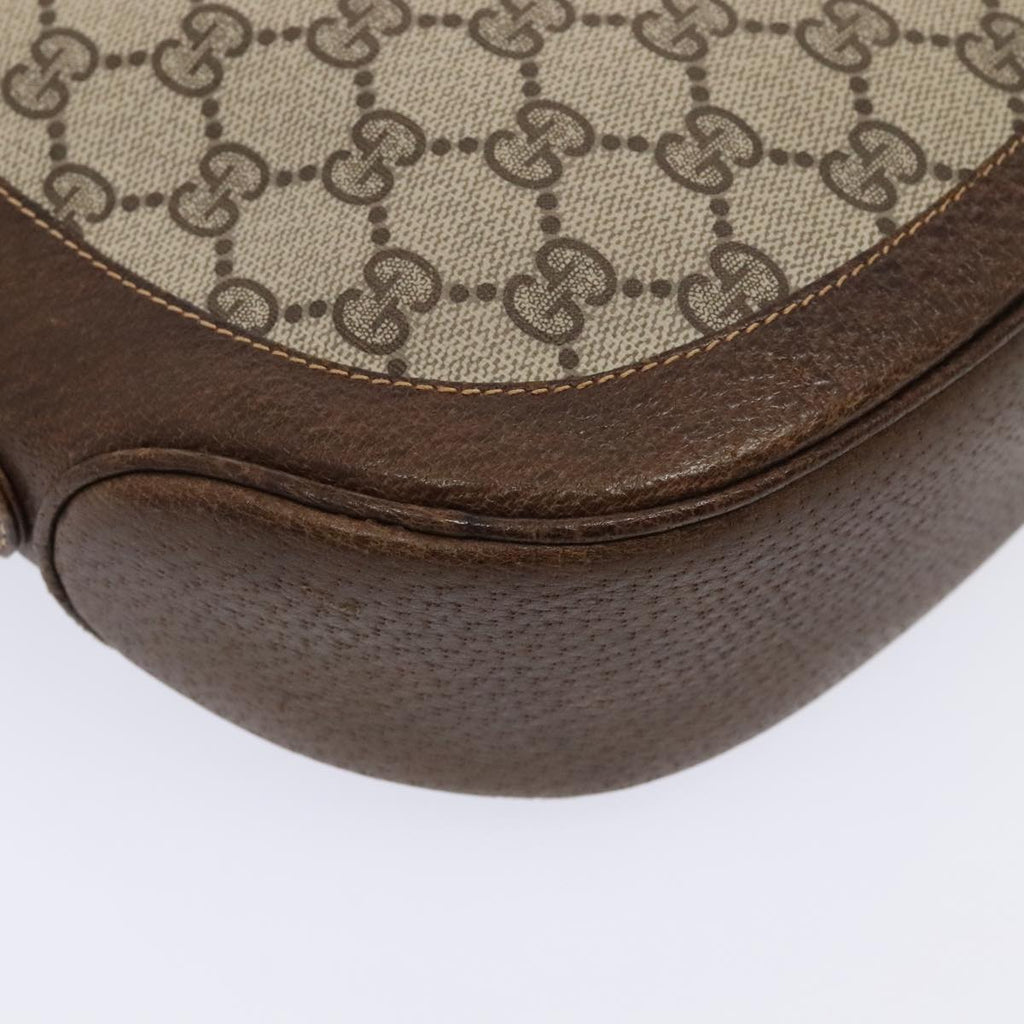 GUCCI GG Supreme Shoulder Bag PVC Leather Beige Gold 001 256 1021 yk15017