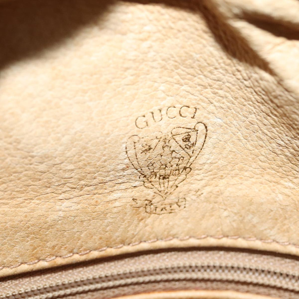 GUCCI GG Supreme Shoulder Bag PVC Leather Beige Gold 001 256 1021 yk15017