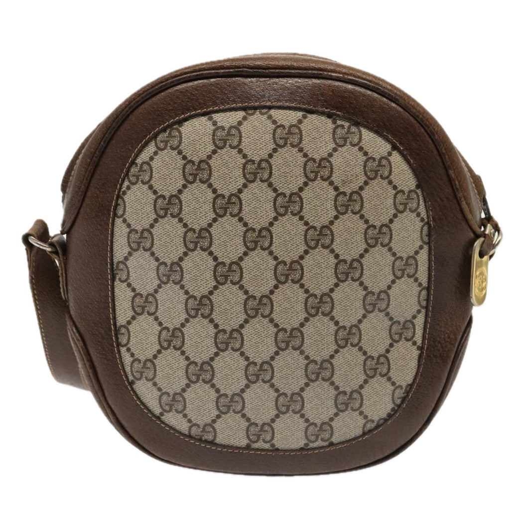 GUCCI GG Supreme Shoulder Bag PVC Leather Beige Gold 001 256 1021 yk15017