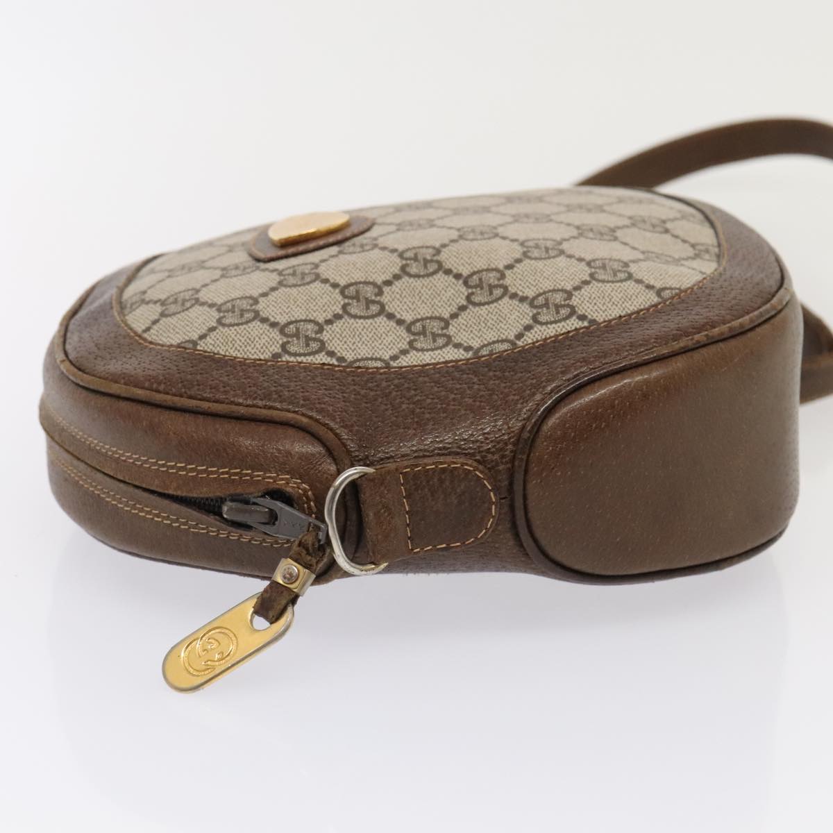 GUCCI GG Supreme Shoulder Bag PVC Leather Beige Gold 001 256 1021 yk15017