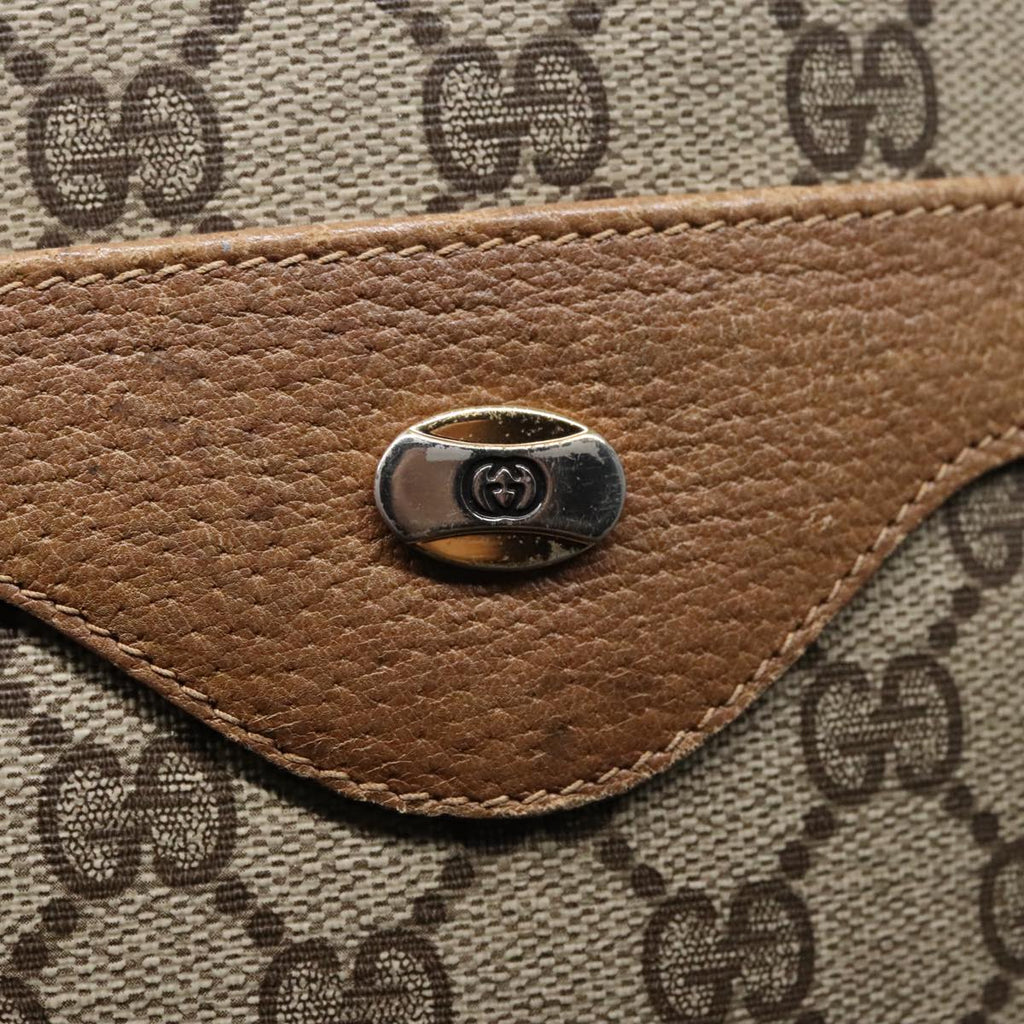 GUCCI GG Supreme Web Sherry Line Tote Bag PVC Beige Red 39 02 003 yk15019
