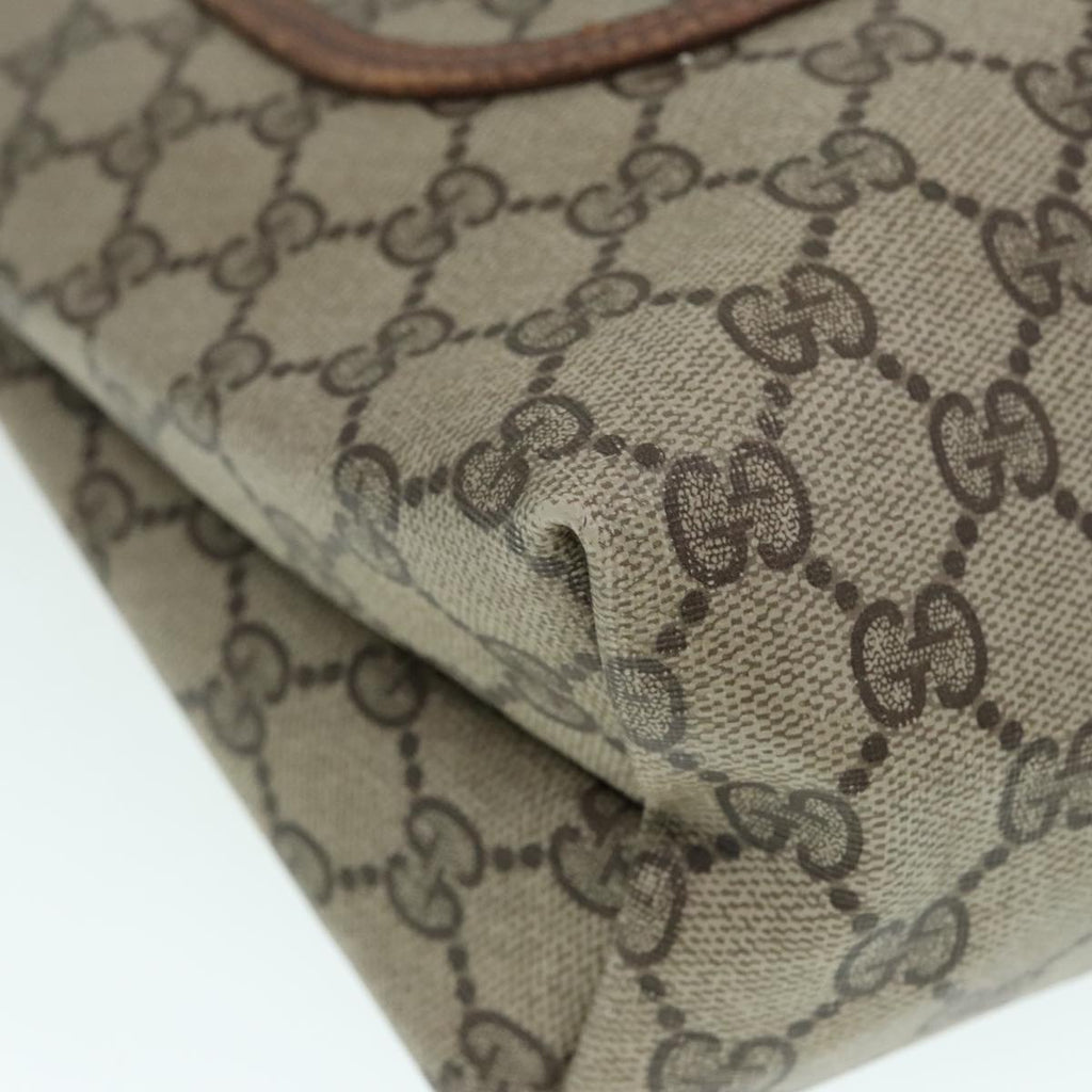 GUCCI GG Supreme Web Sherry Line Tote Bag PVC Beige Red 89 02 003 yk15020