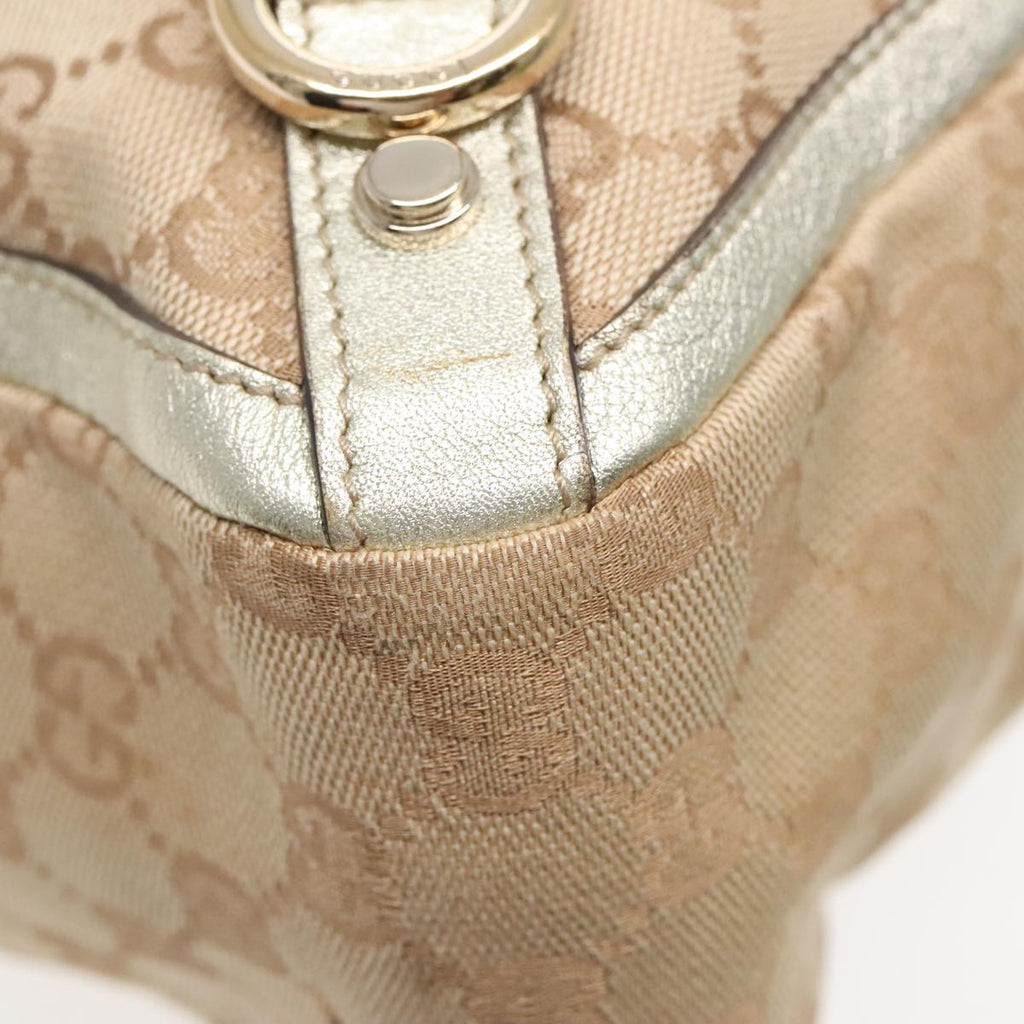 GUCCI GG Canvas Abbey Tote Bag Beige Gold 170004 yk15021