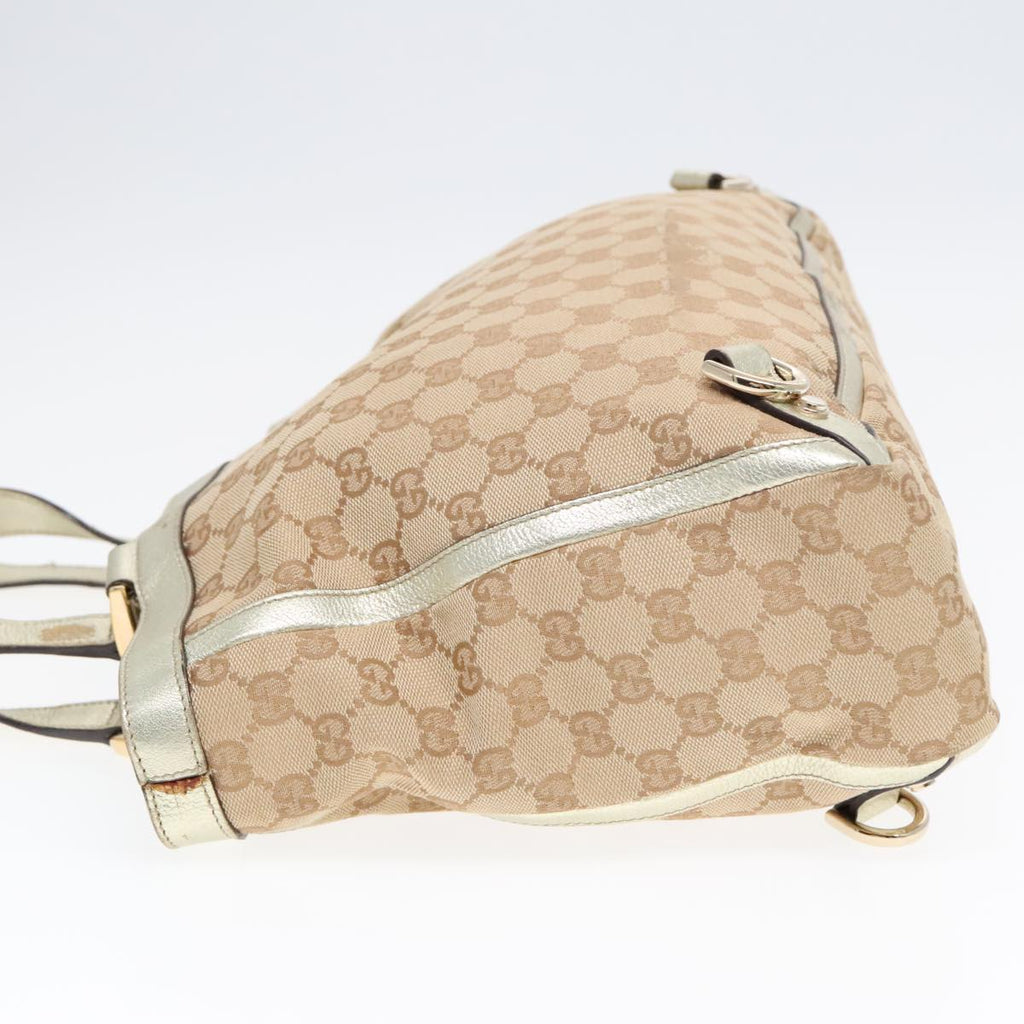 GUCCI GG Canvas Abbey Tote Bag Beige Gold 170004 yk15021