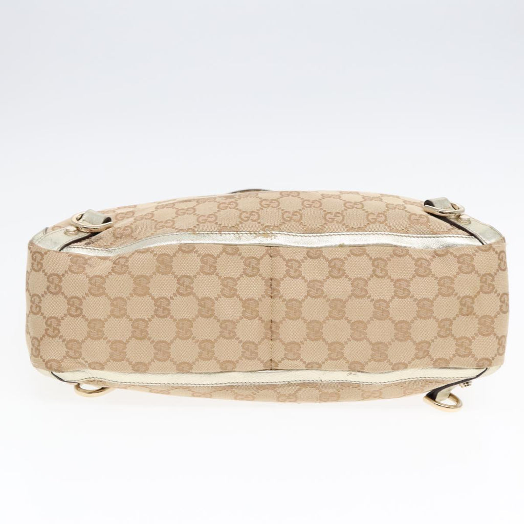 GUCCI GG Canvas Abbey Tote Bag Beige Gold 170004 yk15021