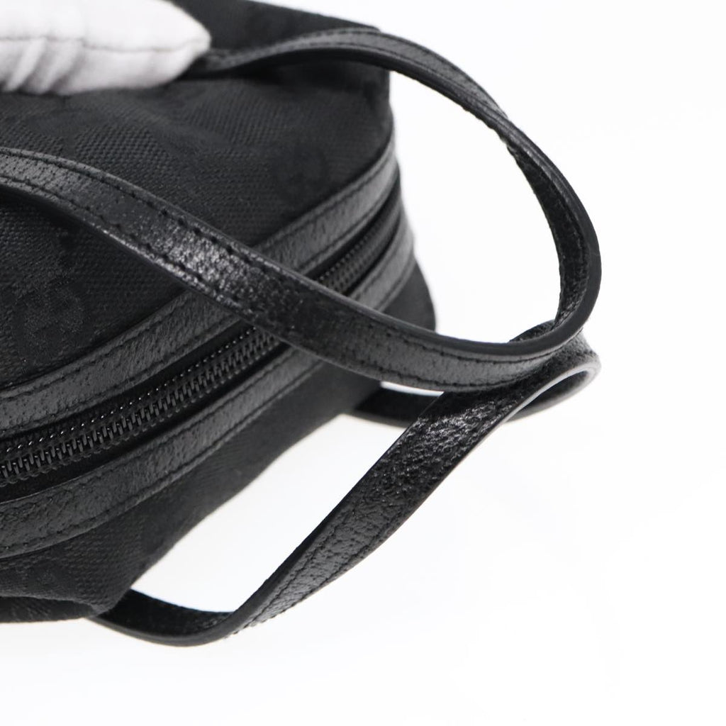GUCCI GG Canvas Mini Hand Bag Black Silver 124541 yk15028