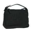 FENDI Zucca Canvas Hand Bag Silver Black yk15030
