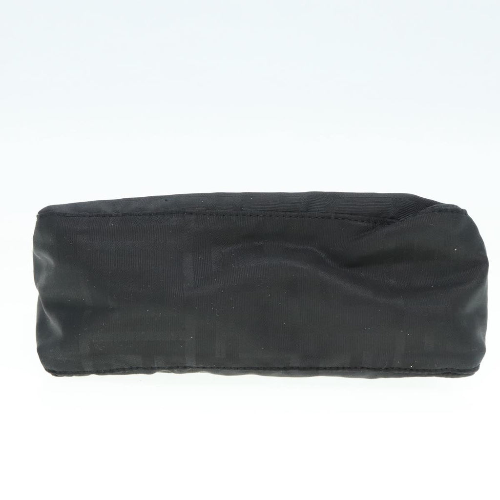 FENDI Zucca Canvas Hand Bag Silver Black yk15030