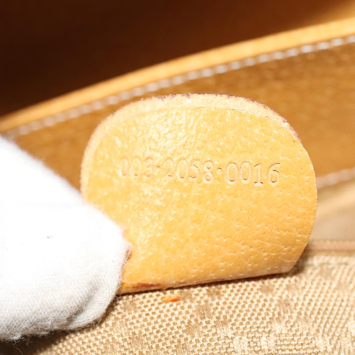 GUCCI Bamboo Backpack Leather Yellow 003 2058 0016 yk15057