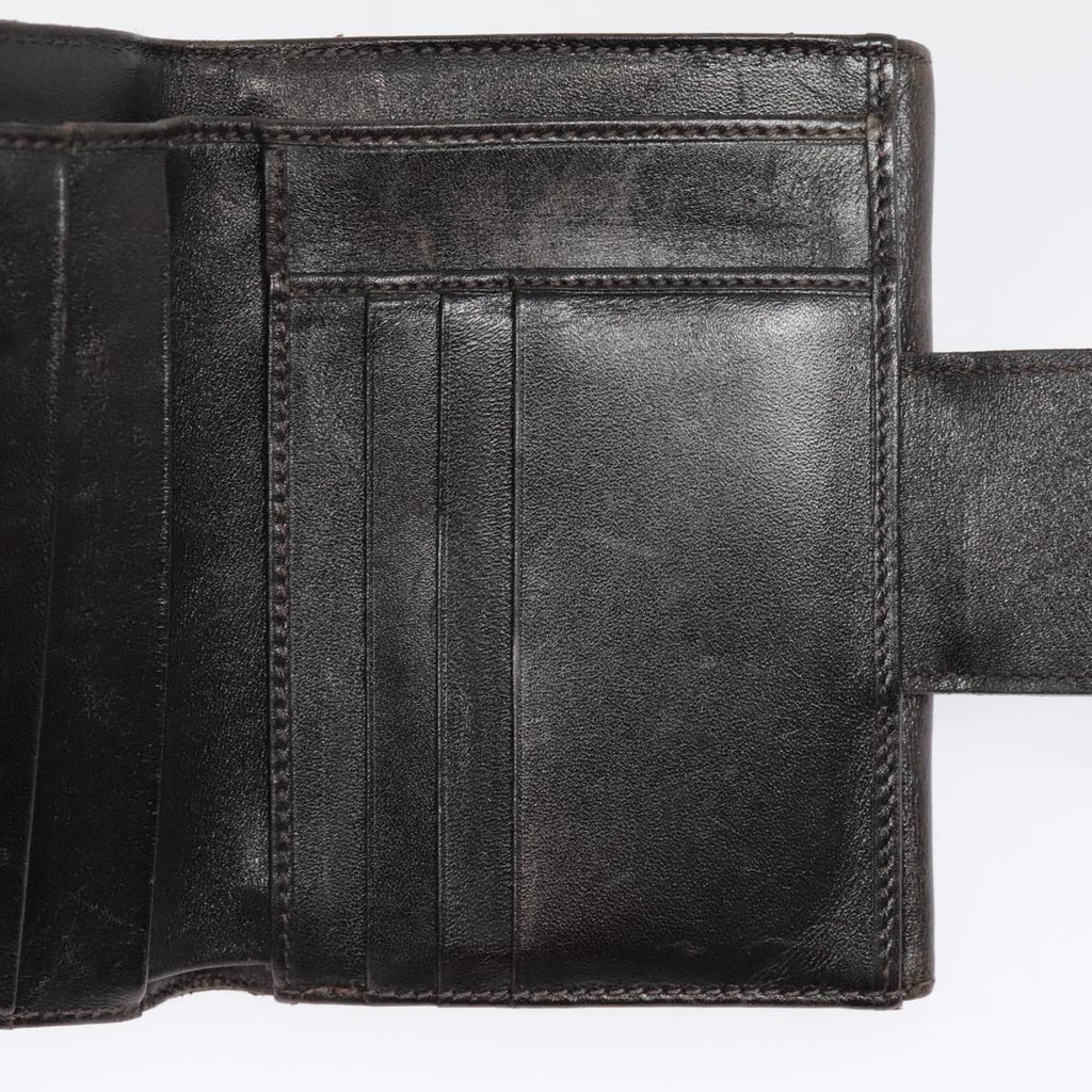 FENDI Zucca Canvas Wallet Black Brown yk15059