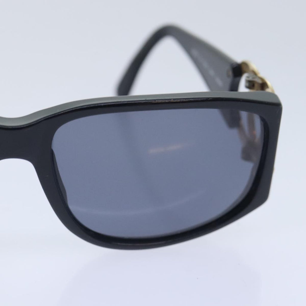 CHANEL Sunglasses Plastic Metal Black Gold CC yk15060